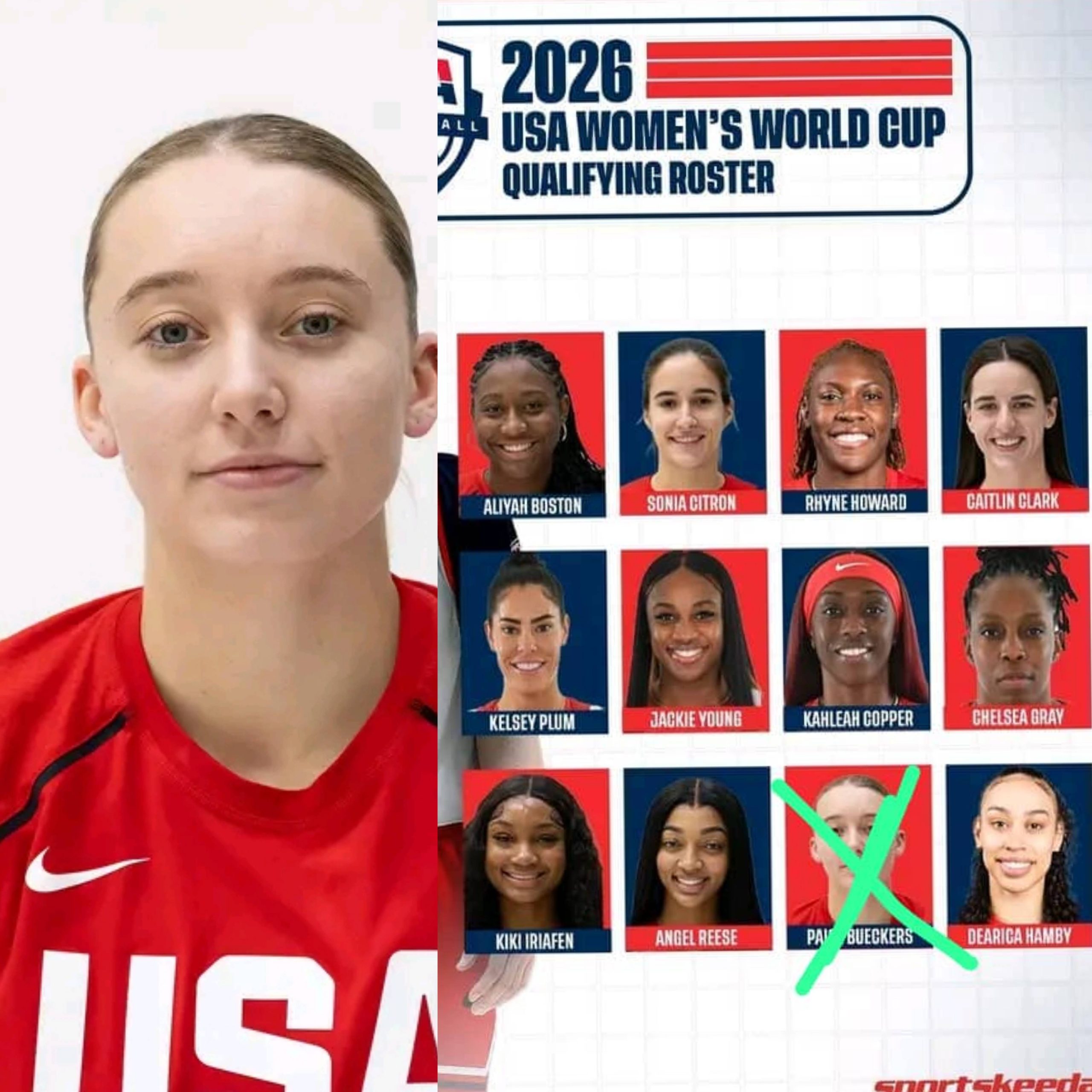 Bueckers’ Bold Stance Costs Her Spot: USA Drops Star Guard Over ICE Remarks…