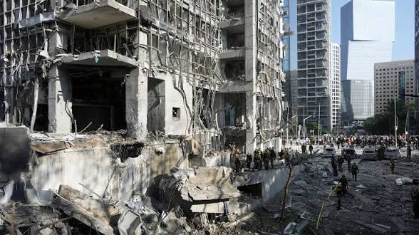 TRAGEDY: Iran Launches Massive Missile Barrage on Israel, Tel Aviv Buildings Devastated