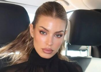 BREAKING: ‘World’s most daring WAG’ bares all as she goes braless in see-through outfit and fans brand her ‘goddess’